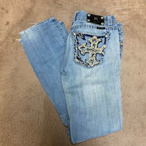 Miss Me Cross Bedazzled Boot 32